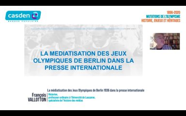 La médiatisation des Jeux Olympiques de Berlin 1936 dans la presse internationale par François Vallotton