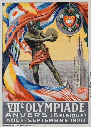 Affiche VII Olympiade - Anvers 1920