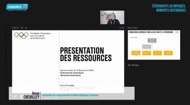 Présentation des ressources de la Fondation Olympique pour la Culture et le Patrimoine