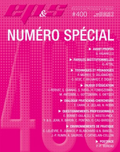 Numéro spécial de la revue EP&S