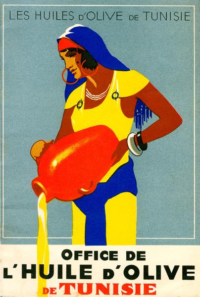 « Les huiles d’olive de Tunisie », brochure publicitaire de l’Office de l’huile d’olive de Tunisie, 1933. 