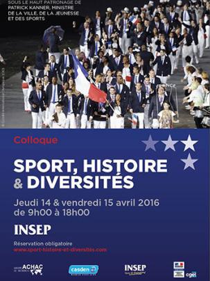 Affiche Sport, histoire & diversités - Insep (Paris)