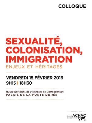 Affiche colloque Sexualité, colonisation, immigration : enjeux et héritages 