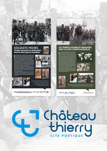 Affiche Soldats noirs. Château-Thierry