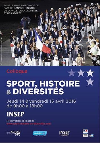 Affiche Sport, histoire & diversités - Insep (Paris)