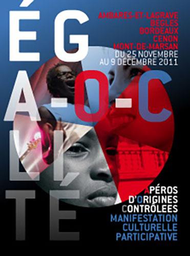 Affiche Festival des AOC de l’égalité (Bordeaux/Cenon) 2011