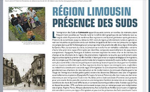 Région Limousin, présence des Suds