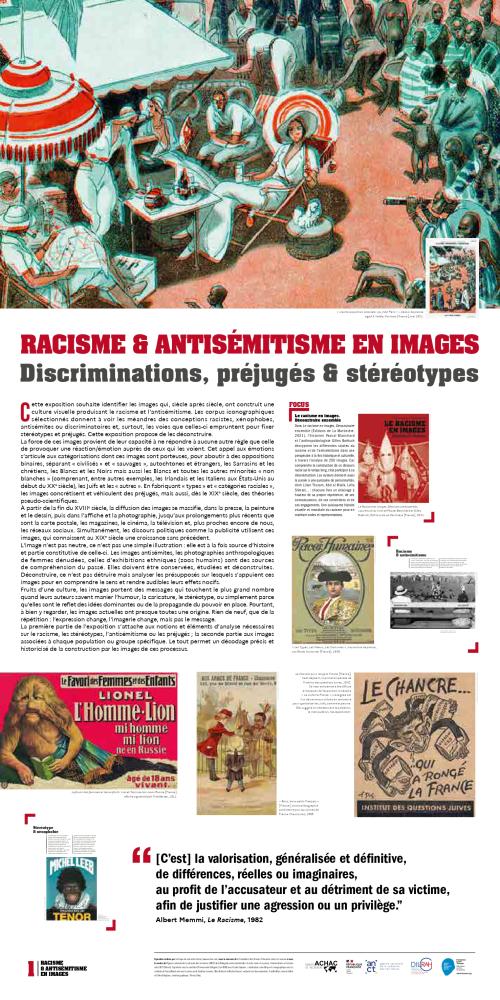 Exposition Racisme et antisémitisme en images. Discriminations, préjugés &amp; stéréotypes, 