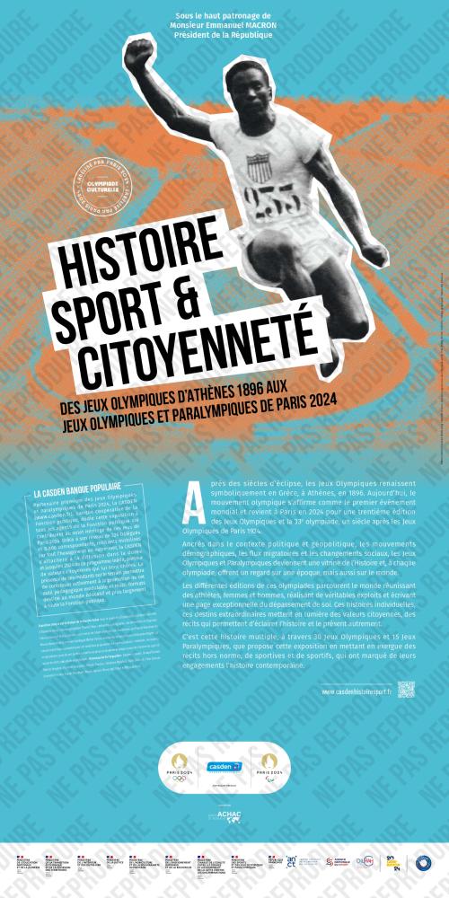 Exposition Histoire, Sport &amp; Citoyenneté. Des Jeux olympiques d’Athènes 1896 aux Jeux Olympiques et Paralympiques de Paris 2024, 