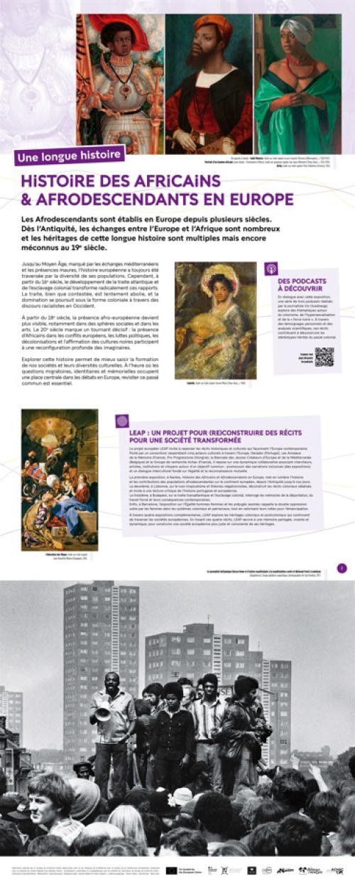Exposition Histoire des Africains &amp; des Afrodescendants en Europe, 